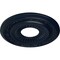 Ekena Millwork Lauren Ceiling Medallion (Canopies up to 6 1/4"), 20 5/8"OD x 6 1/4"ID x 1 3/8"P, Midnight Dream CM20LNMDF - alternate 3